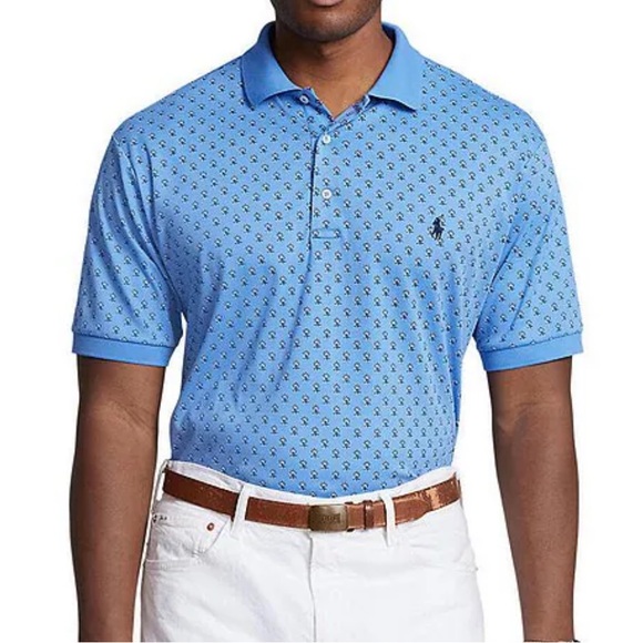 Polo Ralph Lauren Polo Shirt Men 3XB 3TG Blue Paisley - Picture 1 of 7